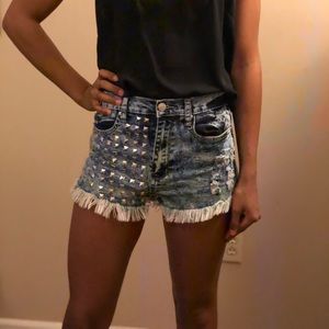 High waisted shorts